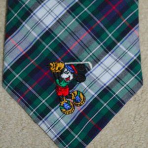 Mickey Unlimited Disney Plaid Golf Neck Tie